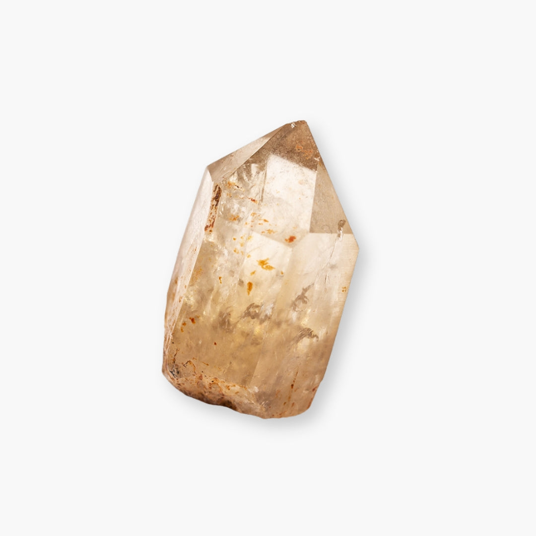 Single yellow citrine crystal