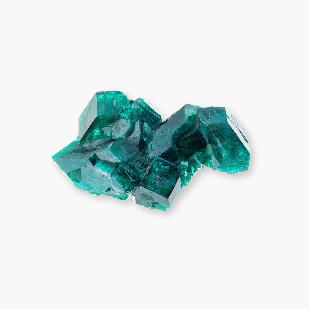 Green dioptase crystal