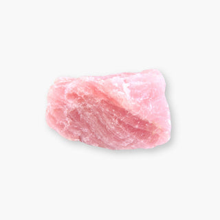 Pink tumbled rose quartz crystal