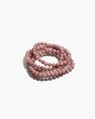 Rhodonite Crystal Healing Bracelet – Round - Self & Others