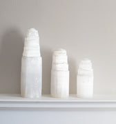 Selenite Mountain Lamps - Self & Others