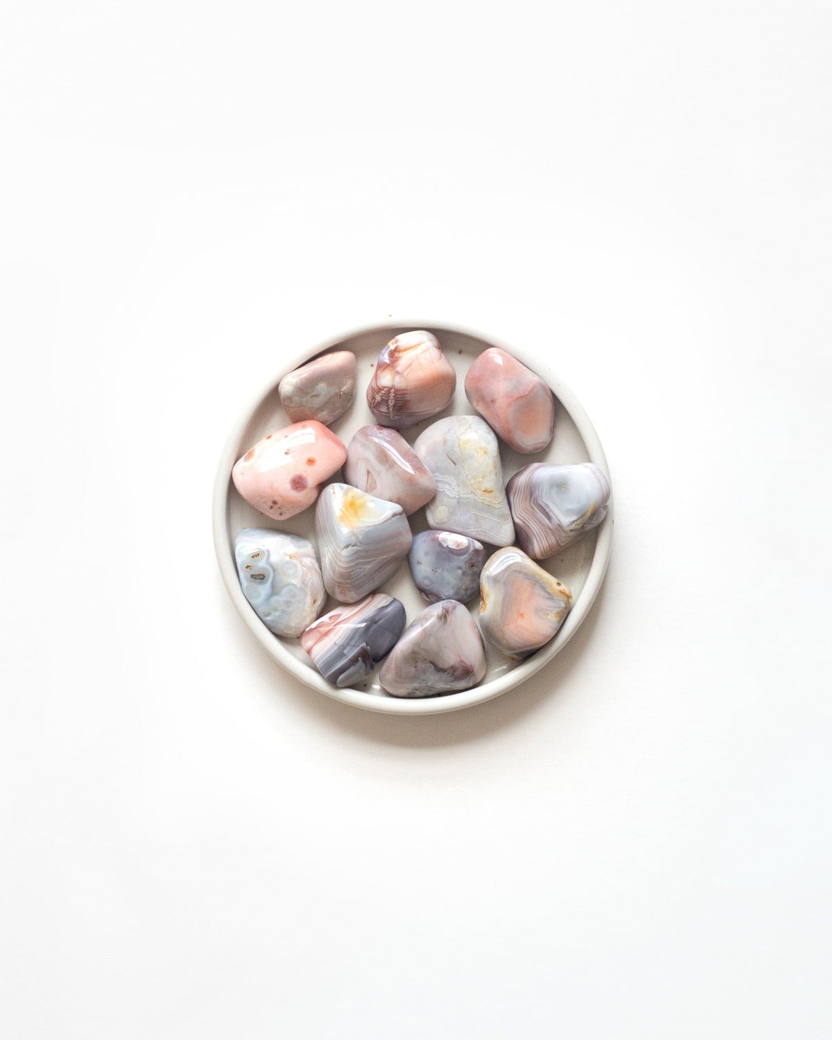 Pink Botswana Agate Tumbled Healing Crystal – Comfort/Harmony