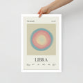Libra Astrology Zodiac Gradient Framed Poster - Self & Others