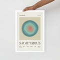 Sagittarius Astrology Zodiac Gradient Framed Poster - Self & Others