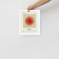 Leo Astrology Zodiac Gradient – Framed Poster - Self & Others