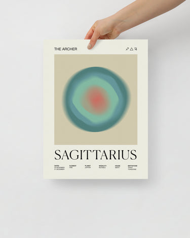 Sagittarius Astrology Zodiac Gradient Poster - Self & Others