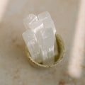 Detailed photo of the top of the Selenite sticks.