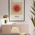 Aries Astrology Zodiac Gradient Framed Poster - Self & Others