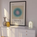 Taurus Astrology Zodiac Gradient Framed Poster - Self & Others