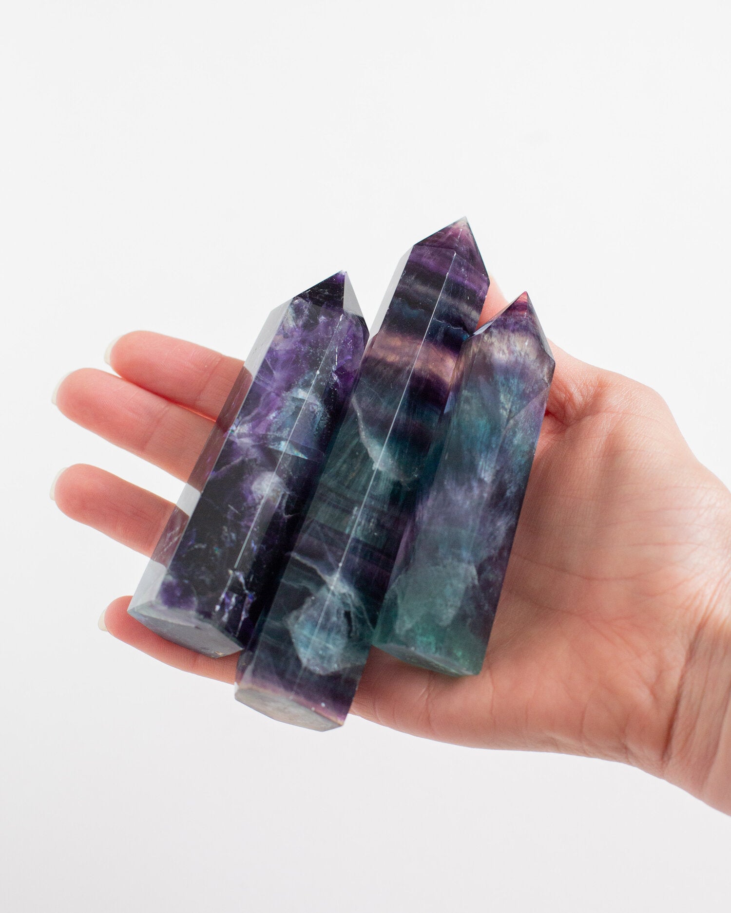 Rainbow Fluorite Polished Tower - Self & Others